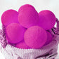 50 Ball HOT Pink LONG 5m String Light Battery Box 5cm Cotton Ball  Christmas Birthday Bbay Girl Special Occasion Decoration