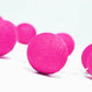 50 Ball HOT Pink LONG 5m String Light Battery Box 5cm Cotton Ball  Christmas Birthday Bbay Girl Special Occasion Decoration