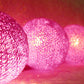 50 Ball HOT Pink LONG 5m String Light Battery Box 5cm Cotton Ball  Christmas Birthday Bbay Girl Special Occasion Decoration