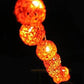1 Set of Orange 5cm Rattan Cane 50 Ball Battery Powered LONG 5m String Lights Christmas Gift Home Wedding Party Bedroom Decoration Table Centrepiece