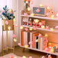 20 Pink n White Rose 3D Fairy Lights 3M String, Battery (AA) Indoor & Outdoor Decorations Wedding Valentines Romantic Room Table Lighting