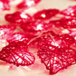 50 Red 3D Hollowed Rattan Heart-Shaped 5M LONG String Fairy Lights, Battery (AA) Indoor & Outdoor Decorations Wedding Valentines Romantic Room Table Lighting