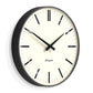 Newgate Radio City Wall Clock Bold Black Marker Dial - Matte Blizzard Grey