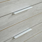 Tallboy with 5 Storage Drawers Natural Wood like MDF in White Ash Colour