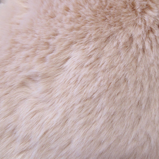 Ariana Long Fleece Faux Fur Throw Rug Silver Dot