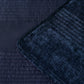 Bianca Cyrano Indigo Soft Velvet Polyester Quilted Coverlet Set Single/Double