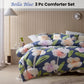 Accessorize Bella Blue Floral 3 Piece Comforter Set King