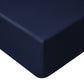 Accessorize Navy Bamboo Cotton Mega Fitted Sheet 50cm Wall Super King
