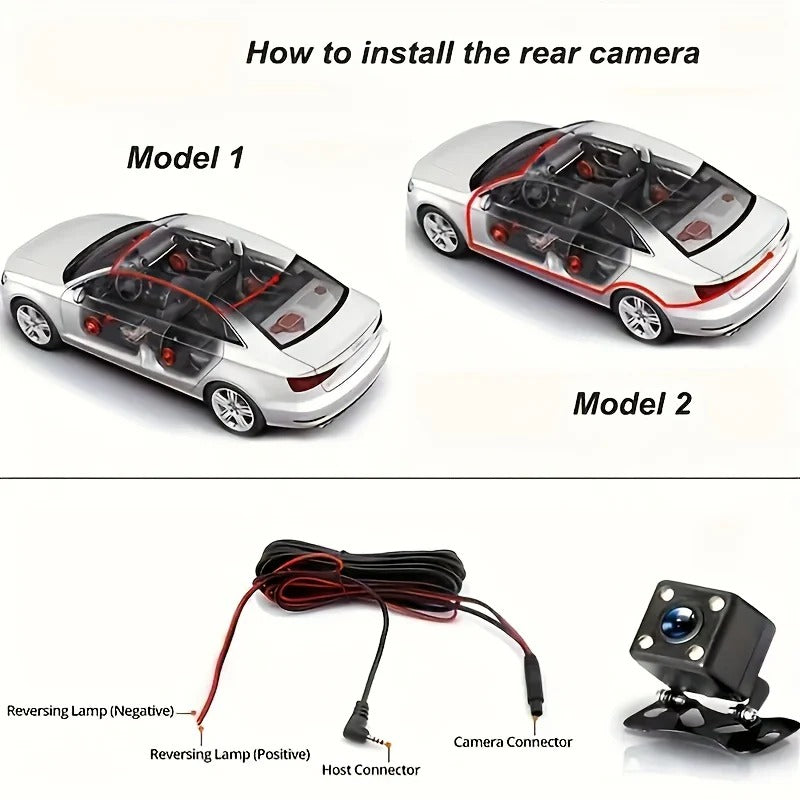 4-Channel 360° Panoramic 1080P HD Dash Cam Comes With 32GB TF Card