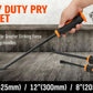 3Pc Impact Pry Bar Set Crowbars Nail Puller Go-Through Hammer Head Mechanic New