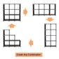 Storage Organizer, 9 Cubes, Wardrobe Closet Storage Shelves