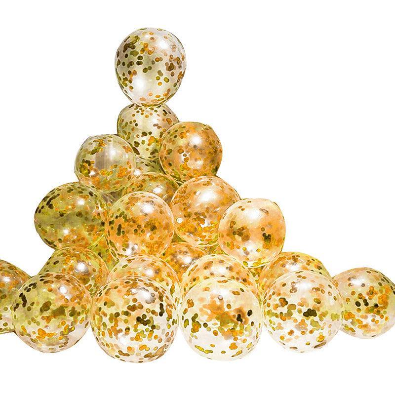 10/100X 30Cm Confetti Glitter Balloons for Party & Wedding - 1* 100 Glue Dots Roll