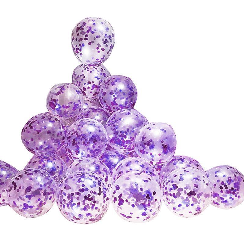 10/100X 30Cm Confetti Glitter Balloons for Party & Wedding - 1* 100 Glue Dots Roll