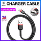 Red+Black Baseus USB to Type C Charger Cable 3A Fast Charging for Huawei - 0.5M 2PCS