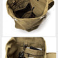 Large Capacity Travel Backpack for Men Outdoor Sports Bag Canvas Rucksack - Khaki-Small