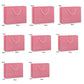 25X Kraft Paper Bags Gift Shopping Bag Carry White Pink Black Bag With Handles - Pink-17-24-10
