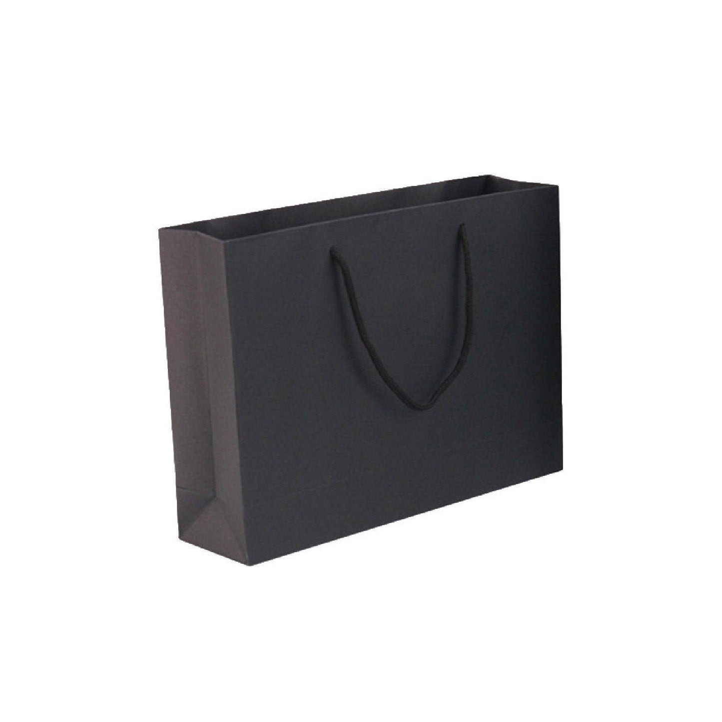 25X Kraft Paper Bags Gift Shopping Bag Carry White Pink Black Bag With Handles - Pink-17-24-10