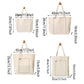 5PCS Canvas Tote Bag Cotton Blank DIY Shopping Shoulder Bags - White 30*35cm