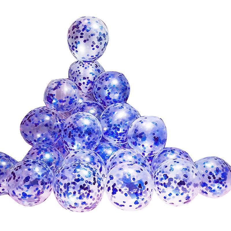 10/100X 30Cm Confetti Glitter Balloons for Party & Wedding - 30cm  Light Blue*10pcs