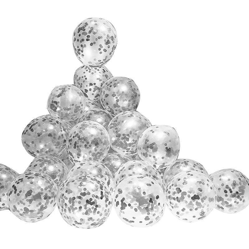 10/100X 30Cm Confetti Glitter Balloons for Party & Wedding - 30cm Mix Colours *10pcs