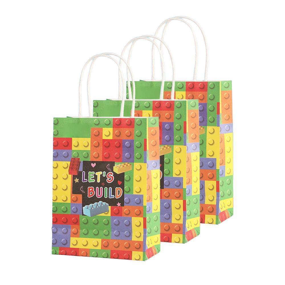 30PCS Fashion Ball Kraft Paper Gift Bag Festivals gift tote bag Party Favor Bag - Basketball-30pcs