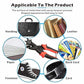 Heavy Duty Leather Hole Punch Tool with 6 Size Revolving Head for Belt and Fabric
