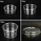 100PCS Transparent Packing Box With Cover Plastic Dessert Bowl Food Container - 16oz Bowl