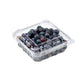 100pcs Transparent Plastic Fruit Box with Tape Cover Storage Packaging for Fruit - 250g