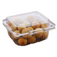 100pcs Transparent Plastic Fruit Box with Tape Cover Storage Packaging for Fruit - 250g