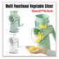 Multifunctional Vegetable Cutter Drum Slicer Kitchen Hand Cranked Grater Tool - White