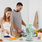 Multifunctional Vegetable Cutter Drum Slicer Kitchen Hand Cranked Grater Tool - White