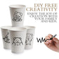Disposable Coffee Cups 8oz Takeaway Paper Single Wall No Lids - 100pcs