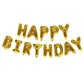 40Cm 3D Happy Birthday Letters Balloons Inflating Foil Banner Bunting Celebrate - Multicolour 2