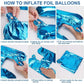 40Cm 3D Happy Birthday Letters Balloons Inflating Foil Banner Bunting Celebrate - Multicolour 3