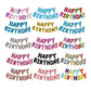 40Cm 3D Happy Birthday Letters Balloons Inflating Foil Banner Bunting Celebrate - Rose Red