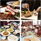20/40pcs Stainless Steel Cutlery Set Knife Fork Spoon Western Hotel Tableware - Silver-40pcs