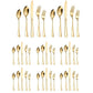 20/40pcs Stainless Steel Cutlery Set Knife Fork Spoon Western Hotel Tableware - Silver-40pcs