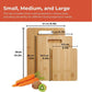 Household Cutting Board Set 3PCS Square Wooden Kitchen Chopping Boards For Food