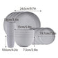 16pcs Wheat Straw Plates Bowls Cups Set Outdoor Tableware Set