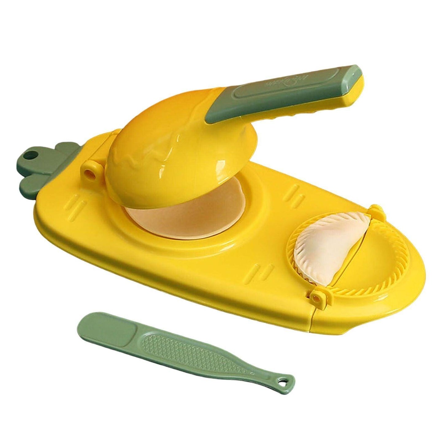 2in1 Dumpling Skin Chapati Maker Press Machine Wrapper Mould Handle Tools Pastry - Turquoise