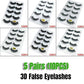 5 Pairs 3D Natural Thick False Fake Eyelashes Eye Lashes Mink Makeup Extension - G803