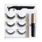Magnetic False Eyelashes Natural Eye Lashes Extension Liquid Eyeliner Tweezer - Model 14