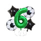 32 Inch Green Soccer Balloons 5 Pieces Set World Cup Birthday Party Decoration - 4