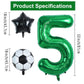 32 Inch Green Soccer Balloons 5 Pieces Set World Cup Birthday Party Decoration - 9