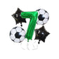 32 Inch Green Soccer Balloons 5 Pieces Set World Cup Birthday Party Decoration - 9