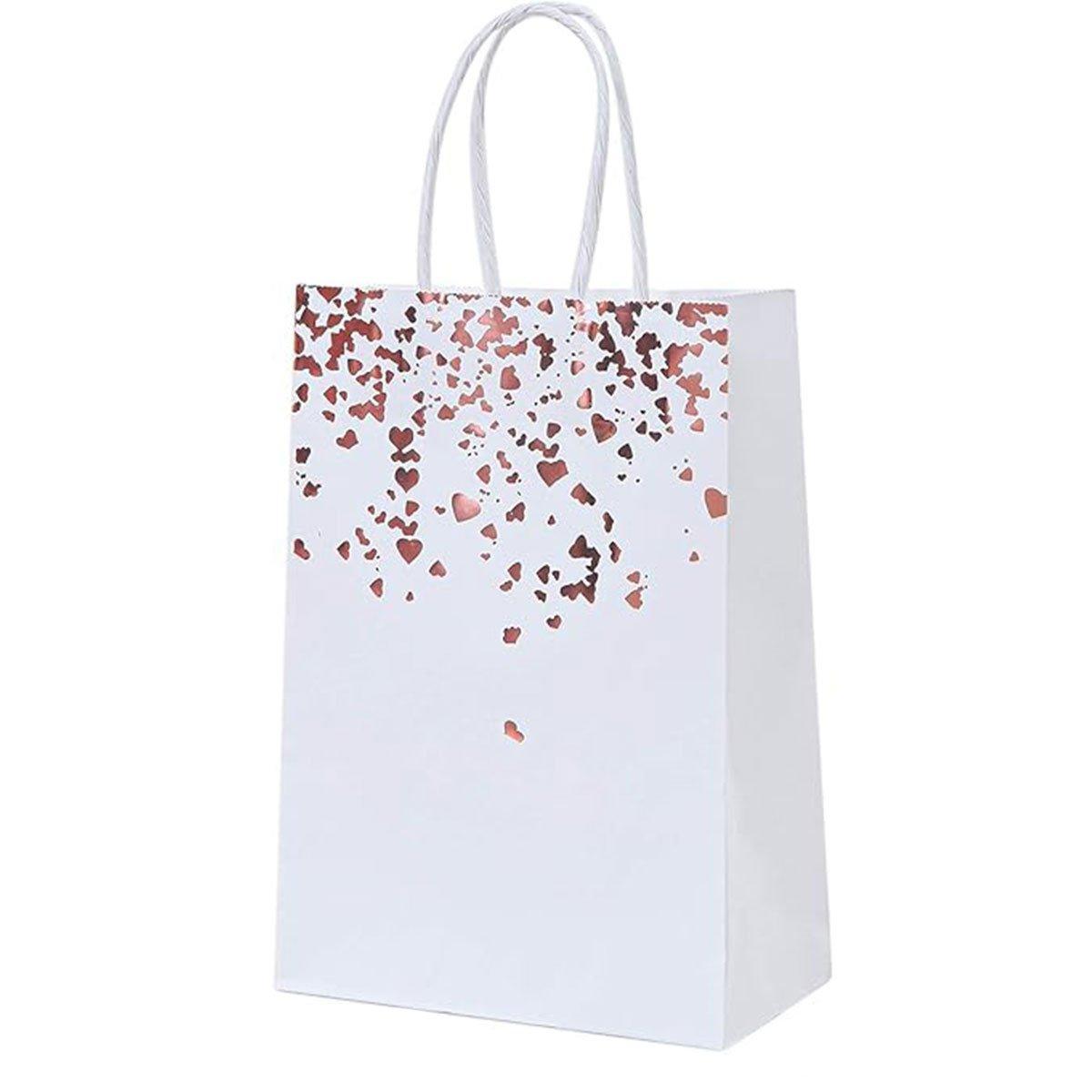 30PCS Kraft Paper Gift Bags Small Love Candy Bags Gold Foil Wedding Party Favors - Black-Gold Foil