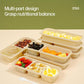 Biodegradable Corn Starch Meal Prep Containers Lids Durable Multi Compartment - C2B