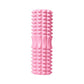 High Density EVA Foam Roller Yoga Massage Stick for Fitness - Wolf Tooth Style Purple-45cm
