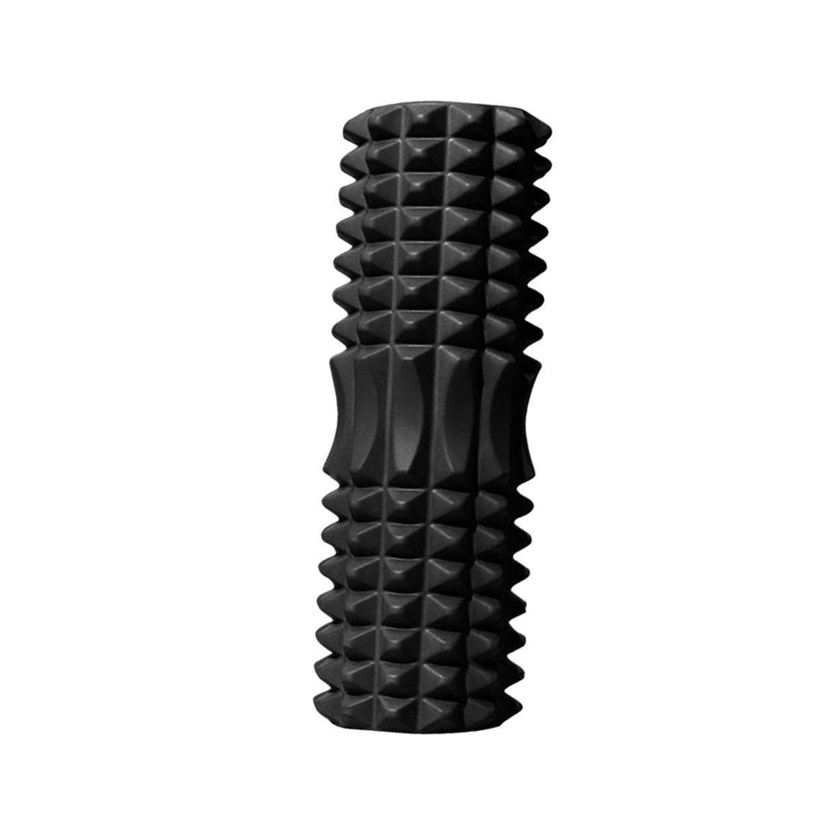 High Density EVA Foam Roller Yoga Massage Stick for Fitness - Wolf Tooth Style Purple-45cm