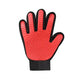 Pet Dog Cat Massage Hair Removal Grooming Comb Touch Cleaning Brush Magic Glove - Pink Left Hand